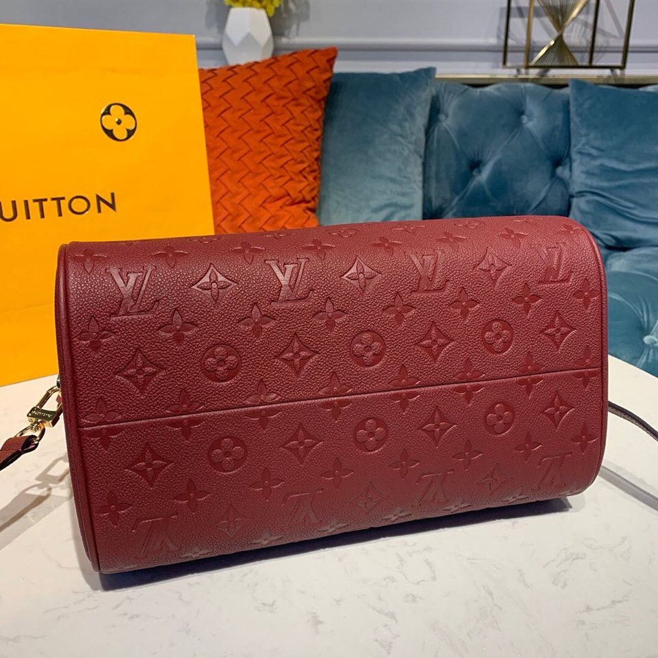Louis Vuitton Speedy Bandouliere 30 Monogram Empreinte Bunrgundy For Women,  Shoulder And Crossbody Bags 11.8in/30cm Louis Vuitton