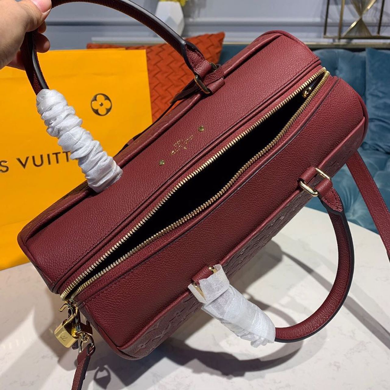 Louis Vuitton Speedy Bandouliere 30 Monogram Empreinte Bunrgundy For Women,  Shoulder And Crossbody Bags 11.8in/30cm Louis Vuitton