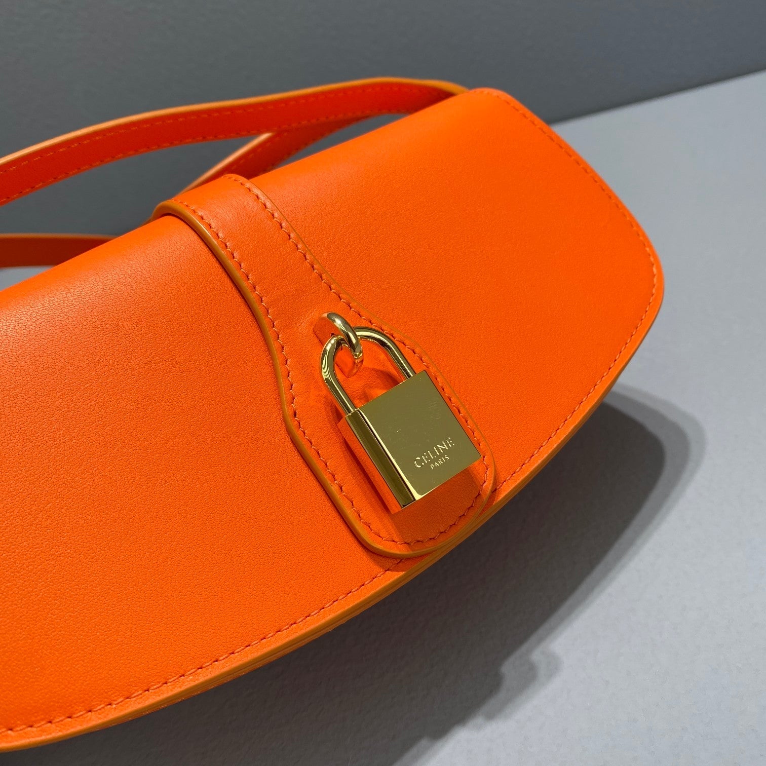 GLAMI Clutch On Strap Orange For Women 7in/18cm