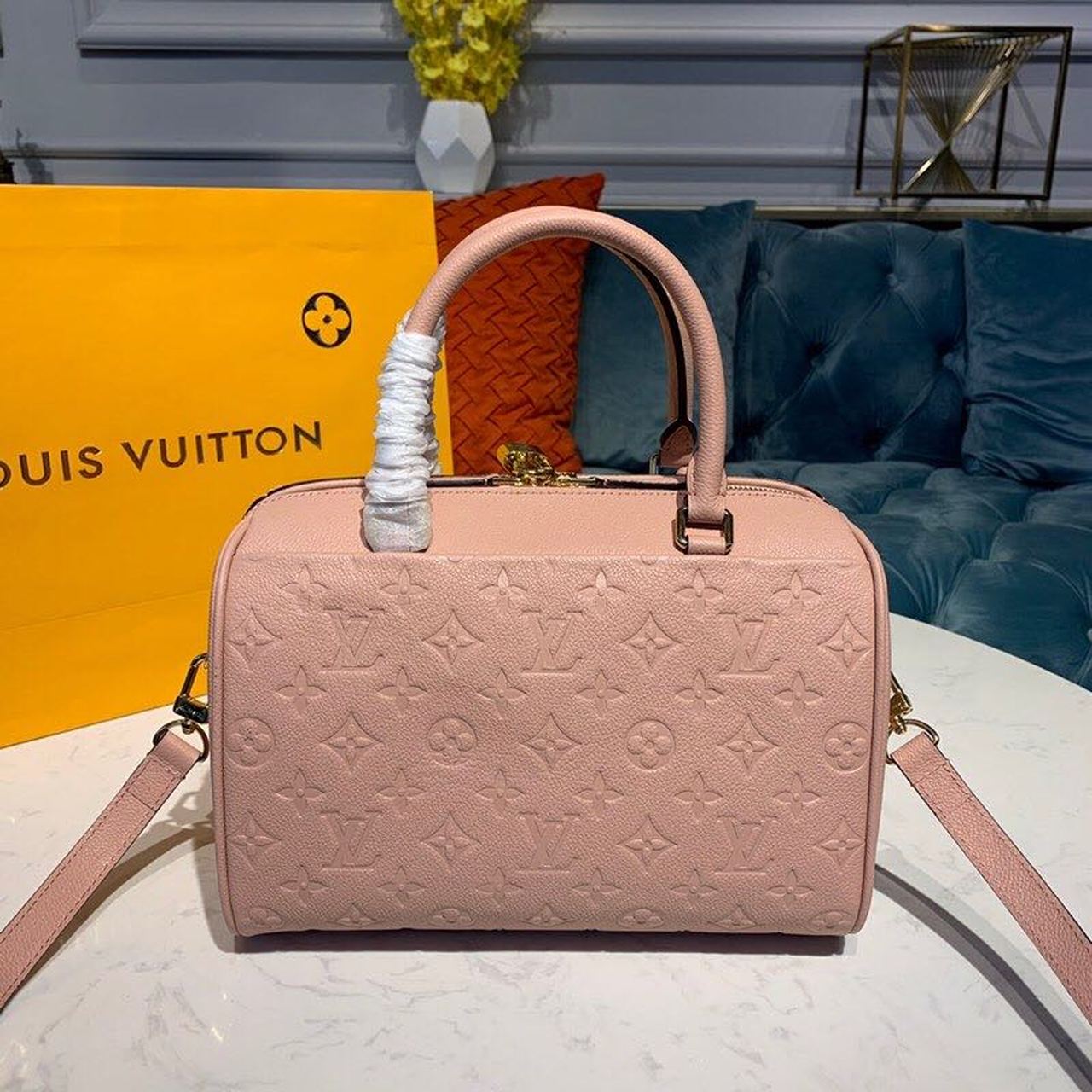 Louis Vuitton Speedy Bandouliere 25 Monogram Empreinte Light Pink For Women,  Shoulder And Crossbody Bags 9.8in/25cm Louis Vuitton