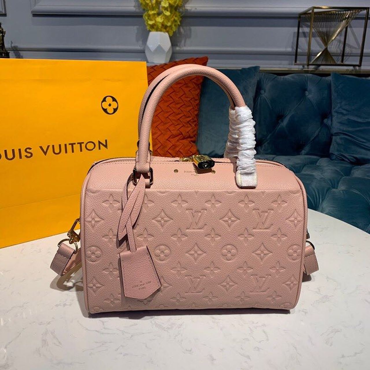 Louis Vuitton Speedy Bandouliere 25 Monogram Empreinte Light Pink For Women,  Shoulder And Crossbody Bags 9.8in/25cm Louis Vuitton