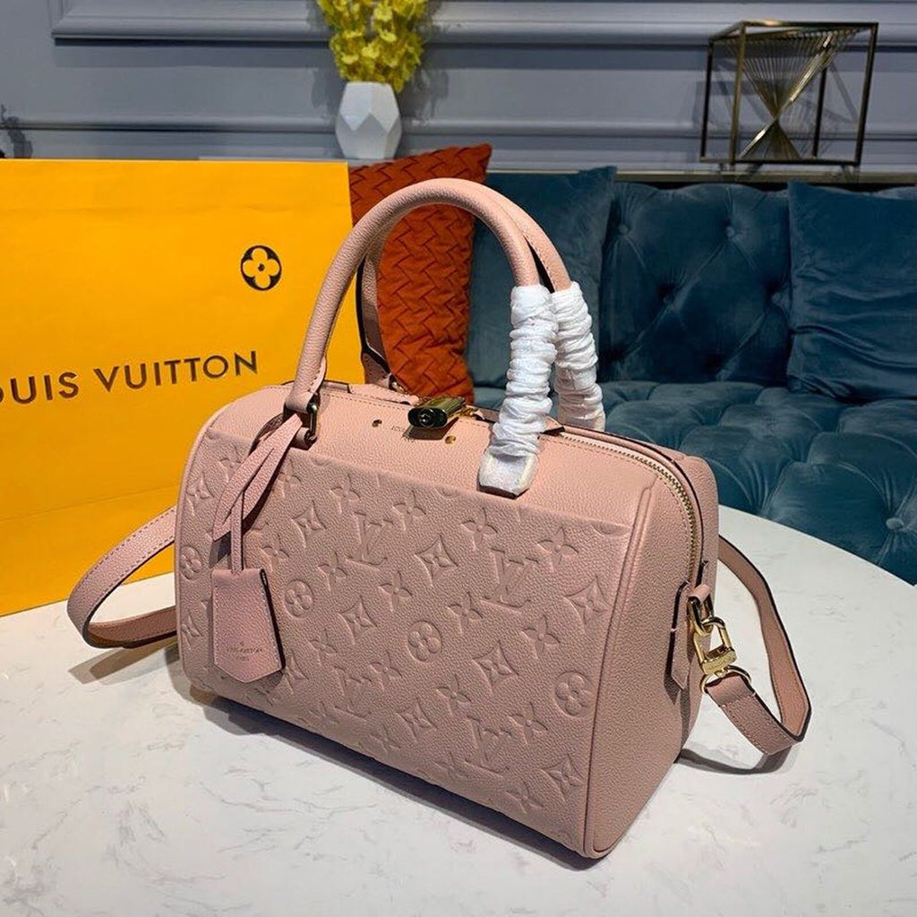 Louis Vuitton Speedy Bandouliere 25 Monogram Empreinte Light Pink For Women,  Shoulder And Crossbody Bags 9.8in/25cm Louis Vuitton