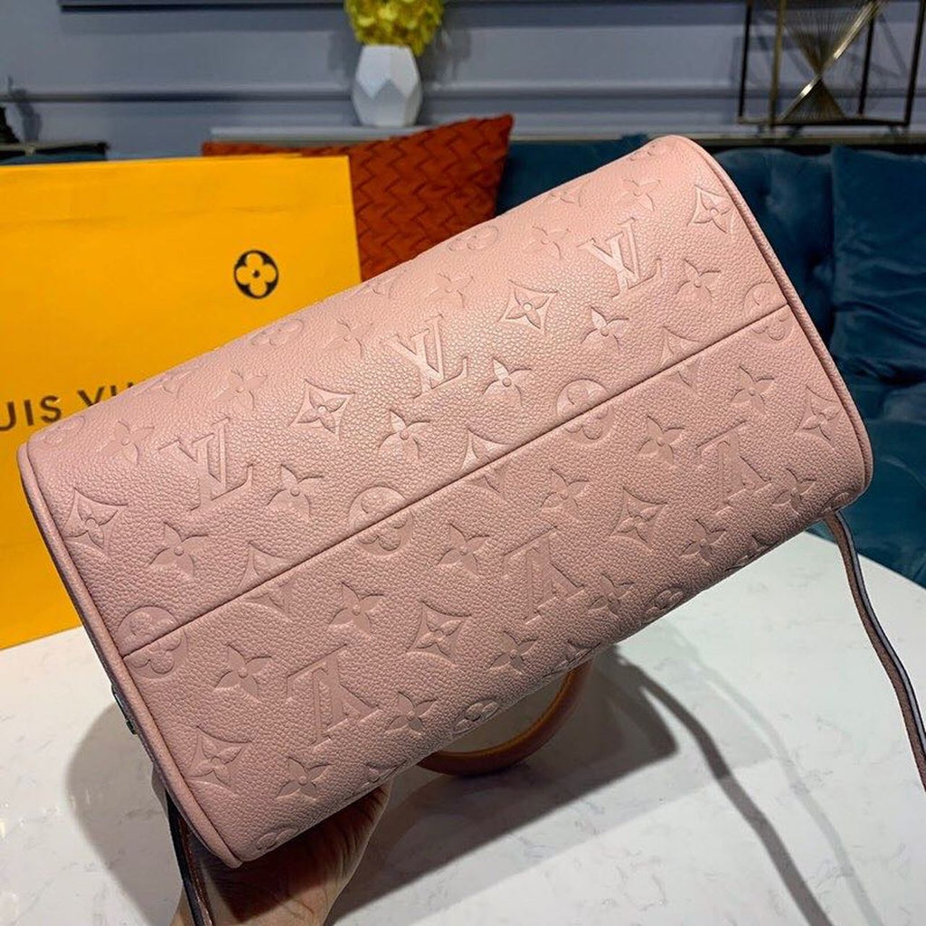 Louis Vuitton Speedy Bandouliere 25 Monogram Empreinte Light Pink For Women,  Shoulder And Crossbody Bags 9.8in/25cm Louis Vuitton
