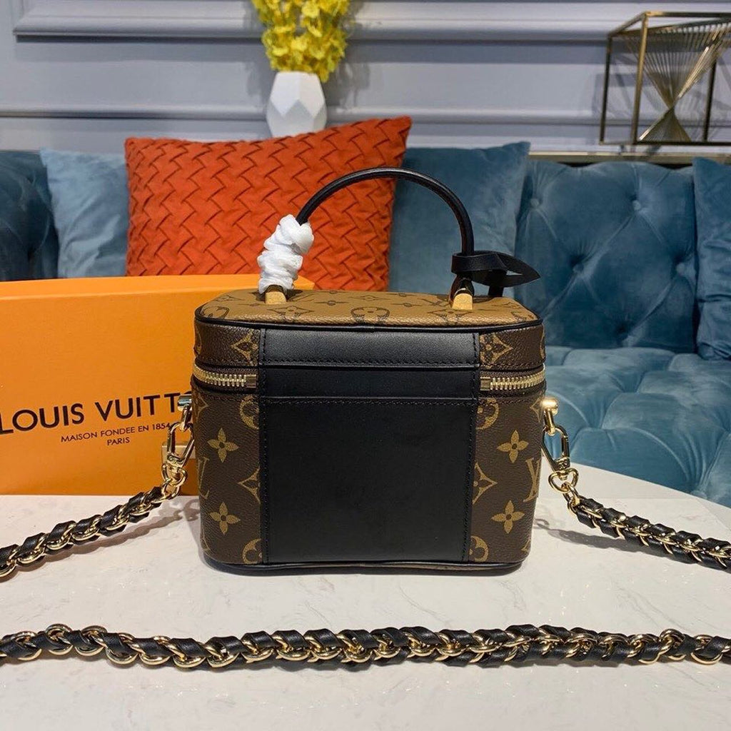 Louis Vuitton Vanity PM Monogram And Monogram Reverse Canvas By Nicolas Ghesquiere For Women,  Shoulder And Crossbody Bags 7.5in/19cm Louis Vuitton M45165