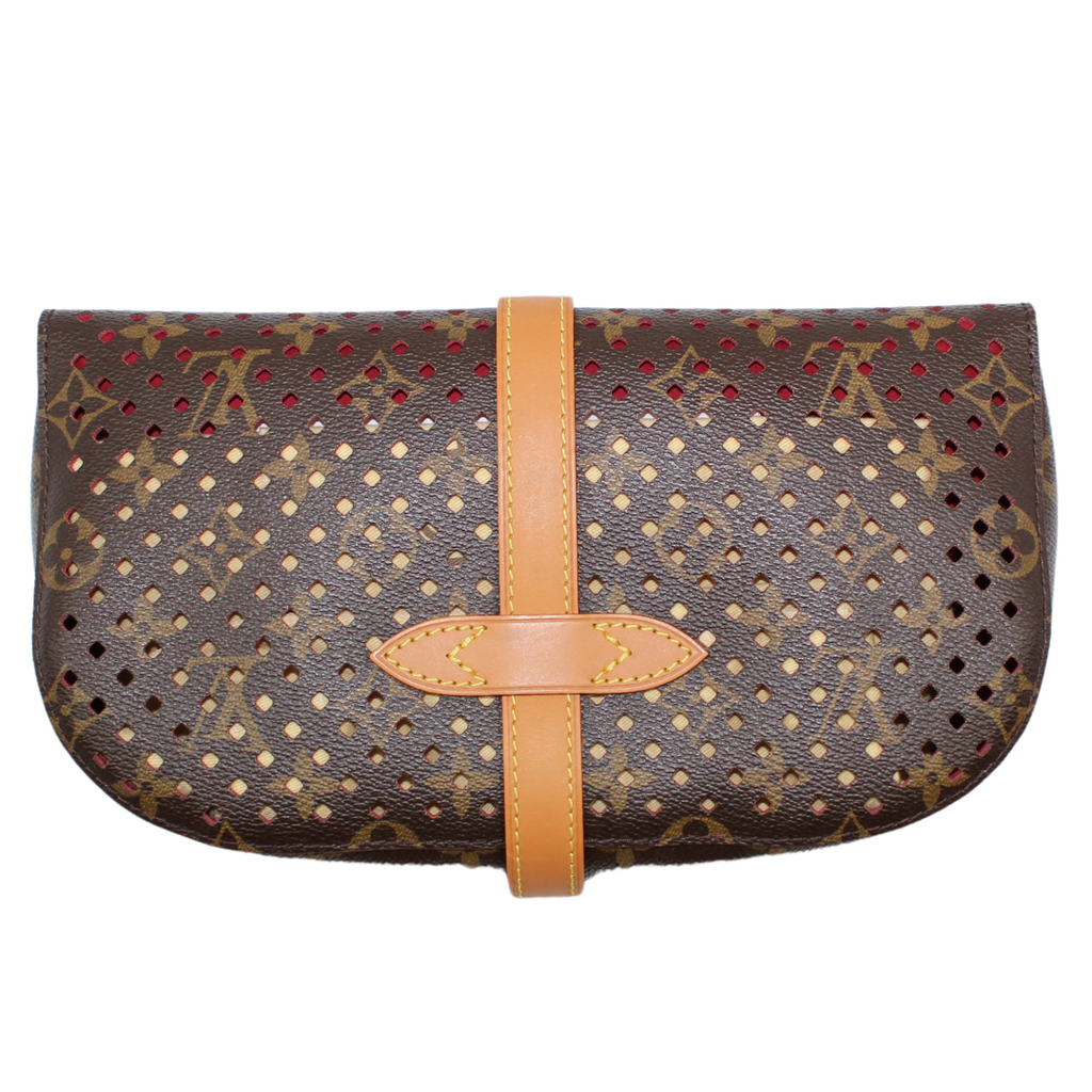 Louis Vuitton Saumur Monagram Perforated Clutch