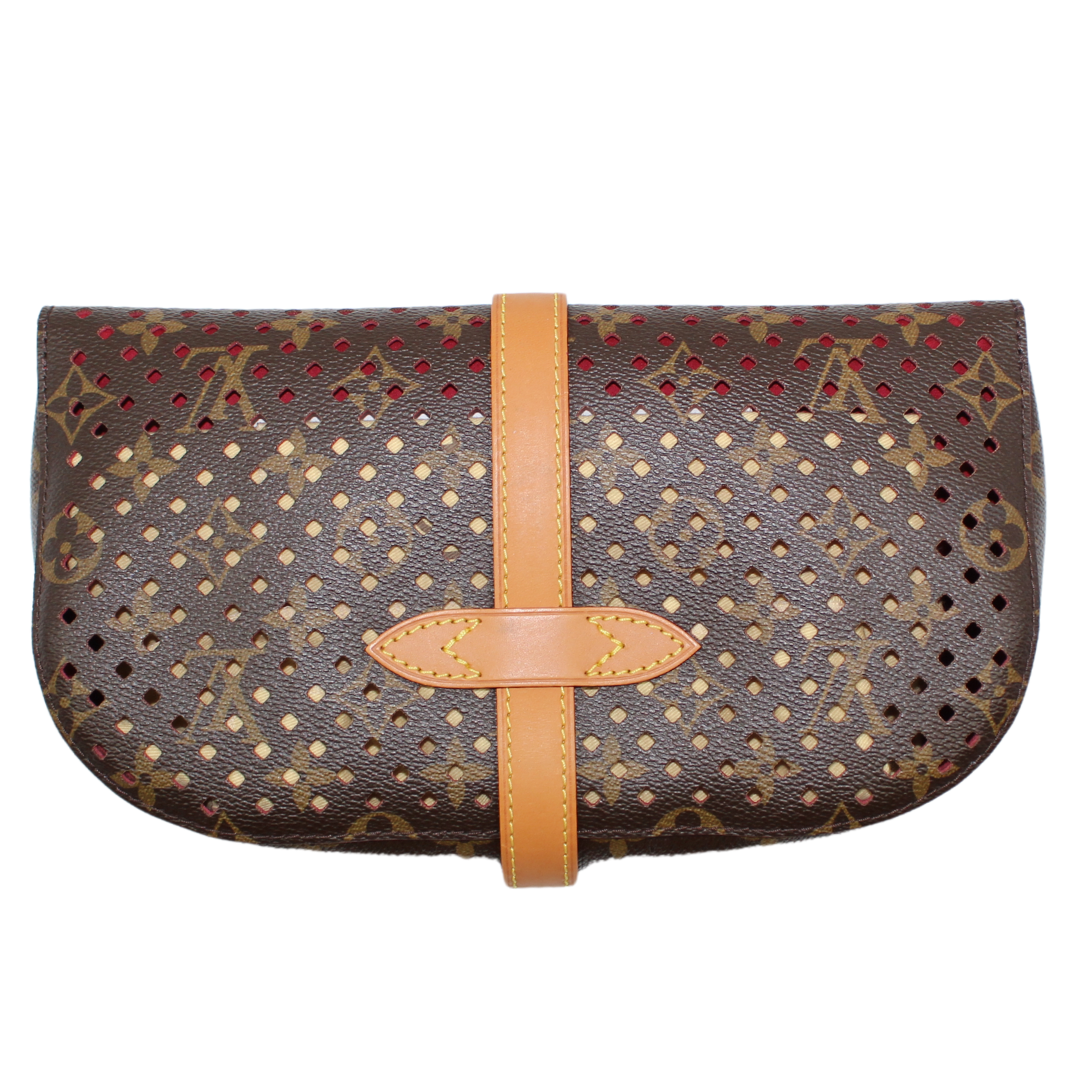 Louis Vuitton Saumur Monagram Perforated Clutch