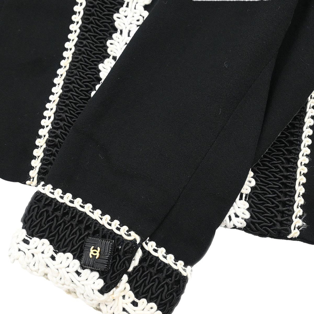 Chanel 1987 Single Breasted Jacket Black #38