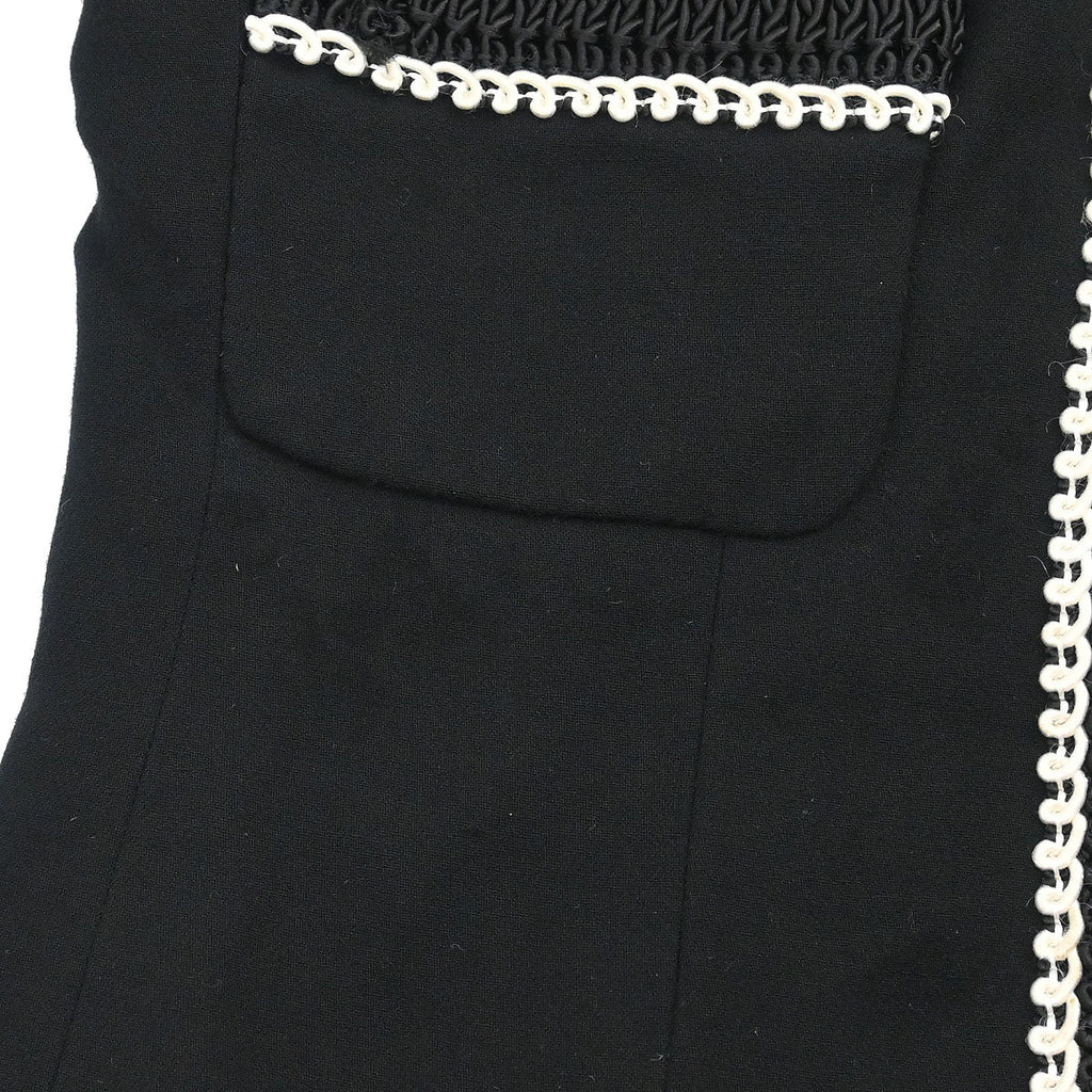 Chanel 1987 Single Breasted Jacket Black #38
