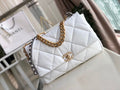 Chanel 19 Maxi HandBag White For Women Bags, Shoulder And Crossbody Bags 14in/36cm AS1162