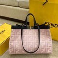 Peekaboo X-tote Bag Pink Canvas For Women, Women’s Handbags, Shoulder Bags 16.1in/41cm FF 8BH374