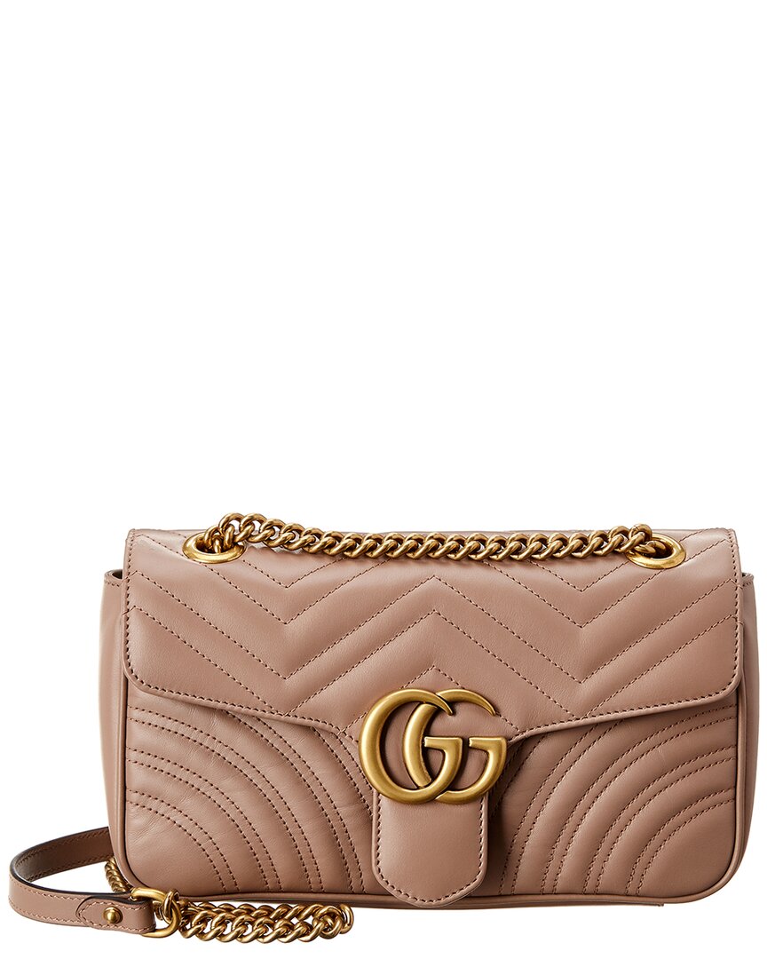 Gucci Gucci Marmont Small Matelasse Leather Shoulder Bag, Brown