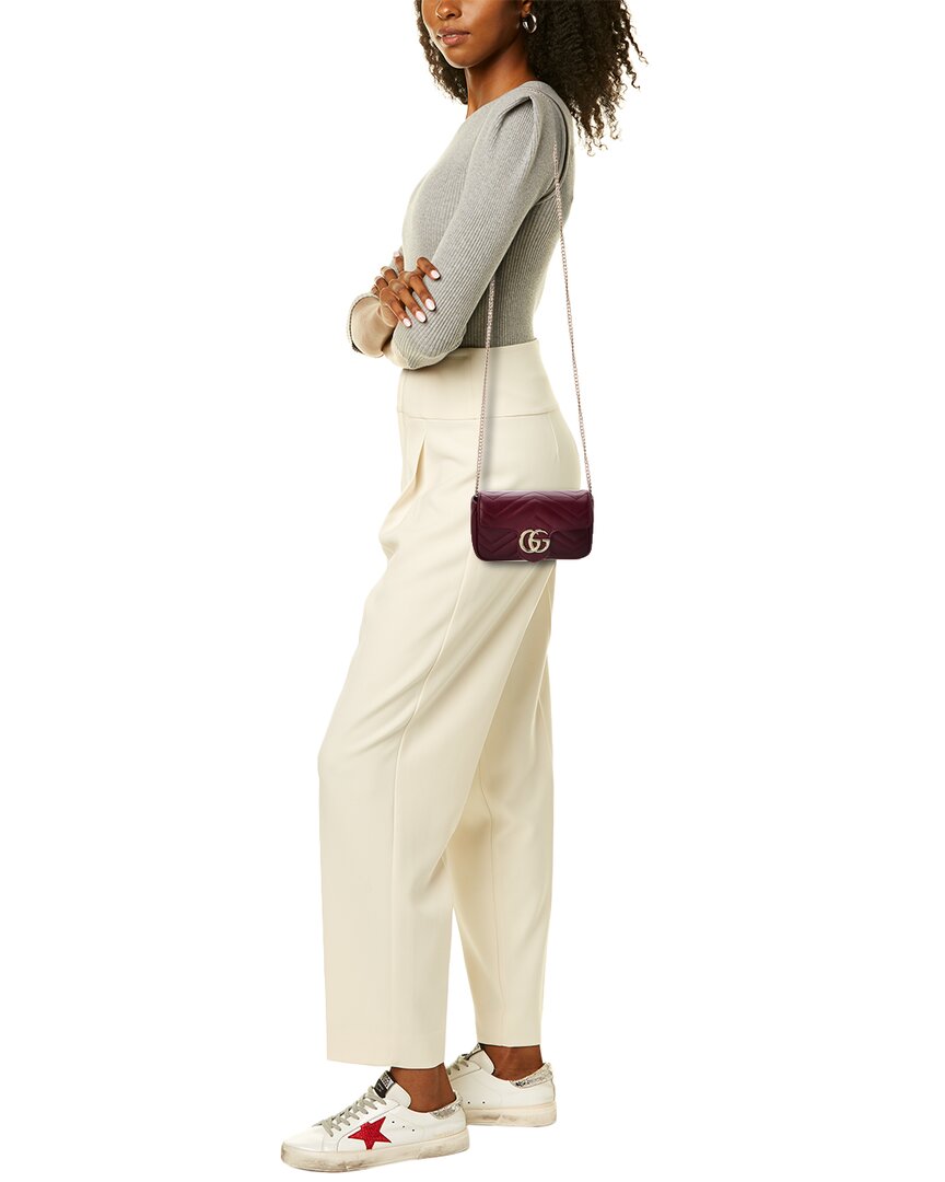 Gucci Gucci Marmont Super Mini Matelasse Leather Shoulder Bag