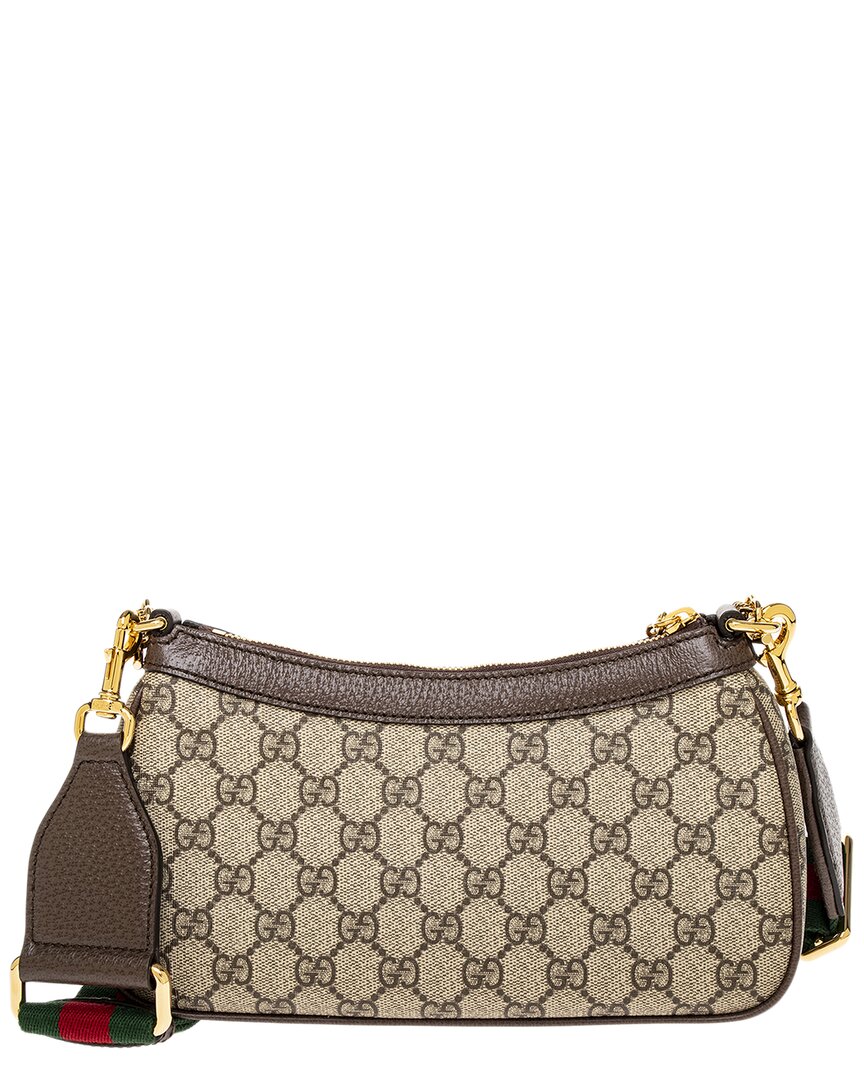 Gucci Ophidia Gucci Small Canvas & Leather Shoulder Bag