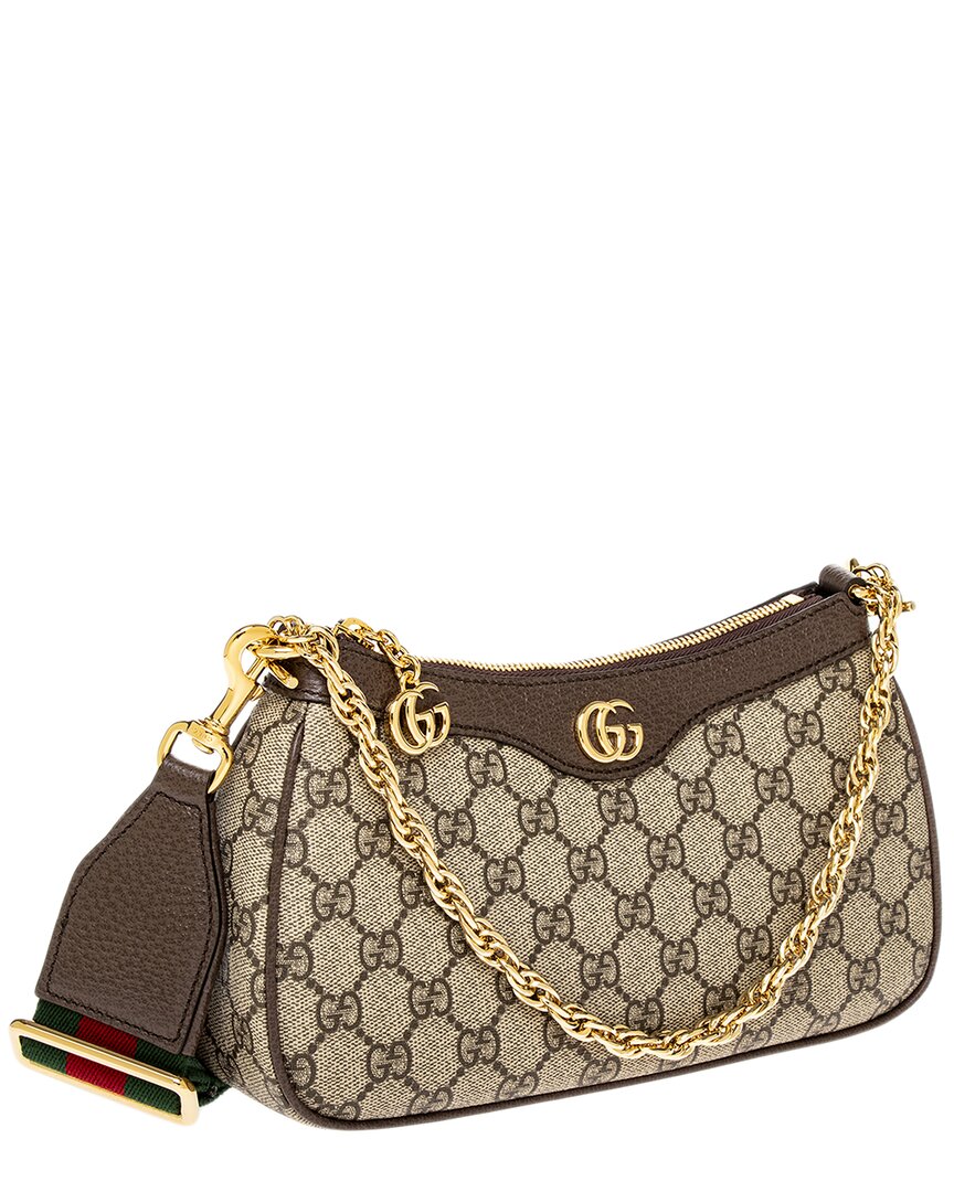 Gucci Ophidia Gucci Small Canvas & Leather Shoulder Bag