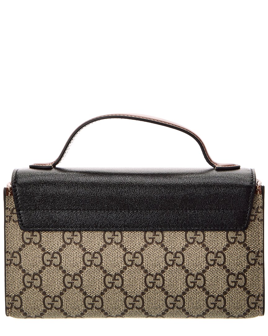 Gucci Mini Padlock Gucci Supreme Canvas & Leather Shoulder Bag