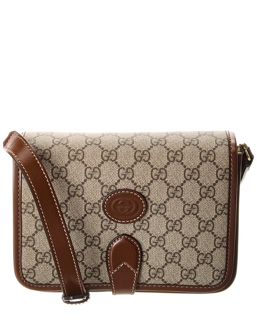 Gucci Interlocking G Mini Gucci Supreme Canvas & Leather Crossbody