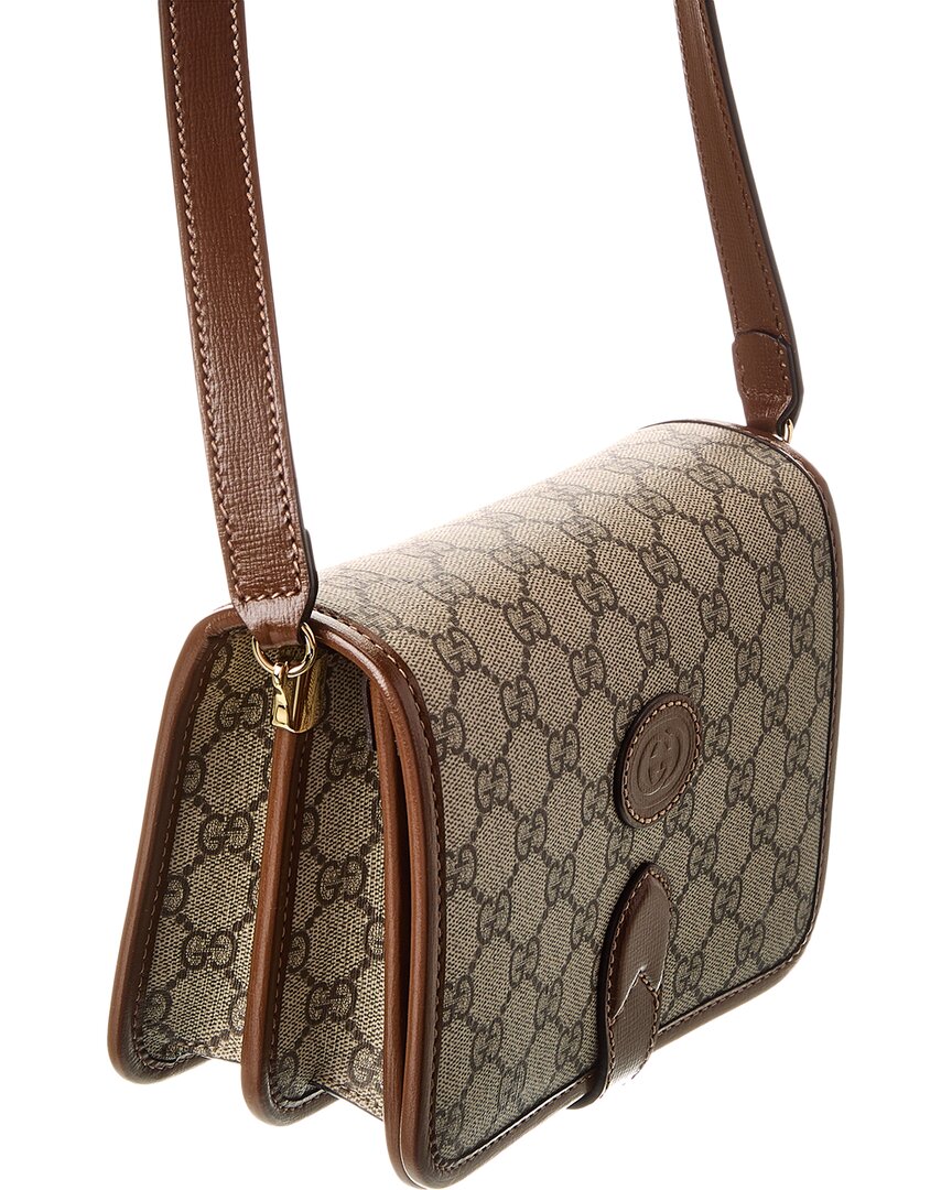 Gucci Interlocking G Mini Gucci Supreme Canvas & Leather Crossbody