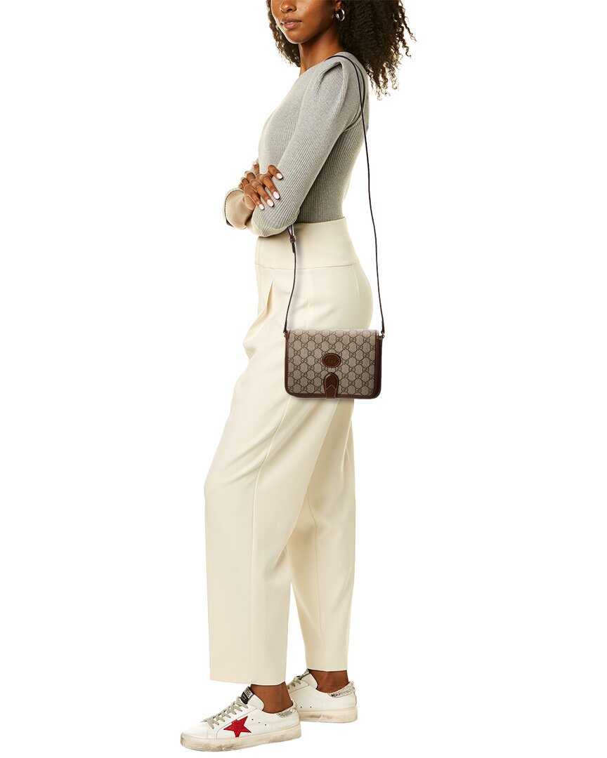 Gucci Interlocking G Mini Gucci Supreme Canvas & Leather Crossbody