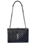 Saint Laurent Envelope Medium Leather Shoulder Bag