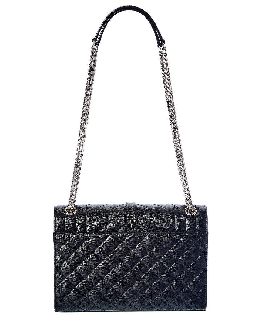 Saint Laurent Envelope Medium Leather Shoulder Bag