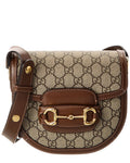 Gucci Blondie Horsebit Mini Gucci Supreme Canvas & Leather Shoulder Bag