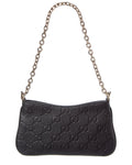 Gucci Gucci Emblem Super Mini Leather Shoulder Bag