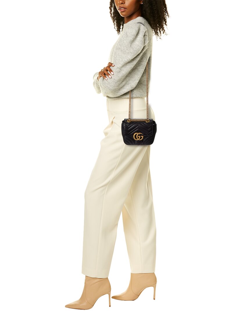 Gucci Gucci Marmont Mini Matelasse Leather Shoulder Bag