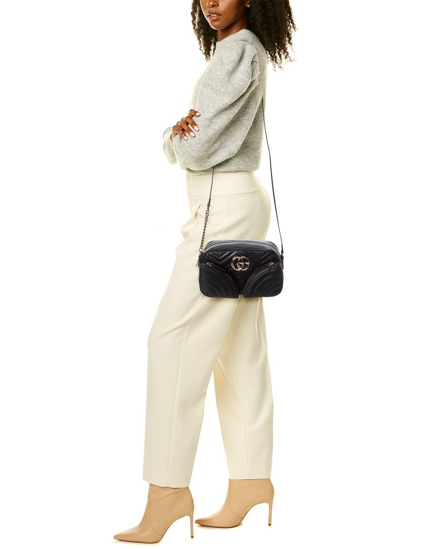 Gucci Gucci Marmont Small Leather Crossbody