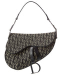 Dior Black Canvas Oblique Saddle Bag ( 1"1 Rep)