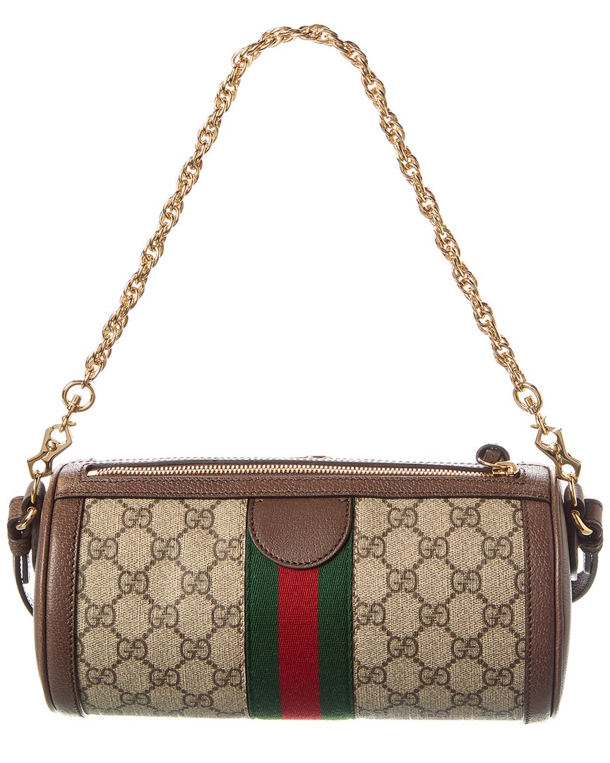 Gucci Ophidia Small Gucci Supreme Canvas & Leather Shoulder Bag