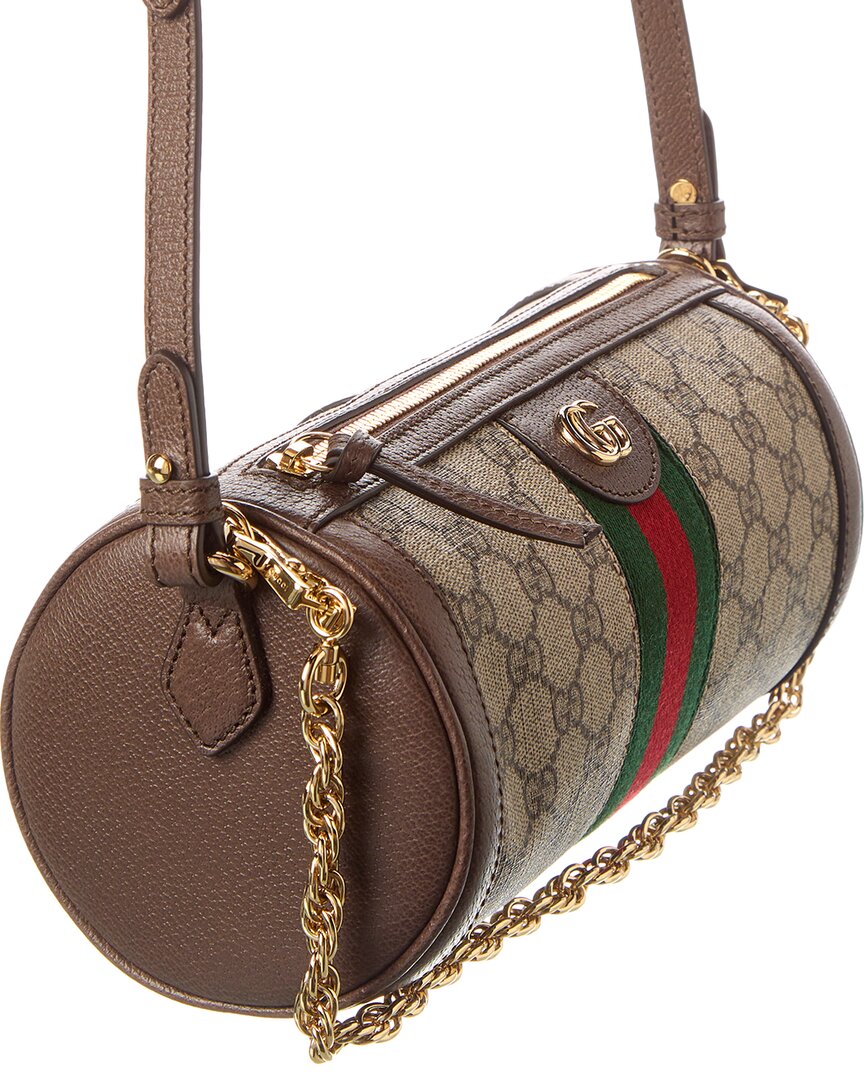 Gucci Ophidia Small Gucci Supreme Canvas & Leather Shoulder Bag