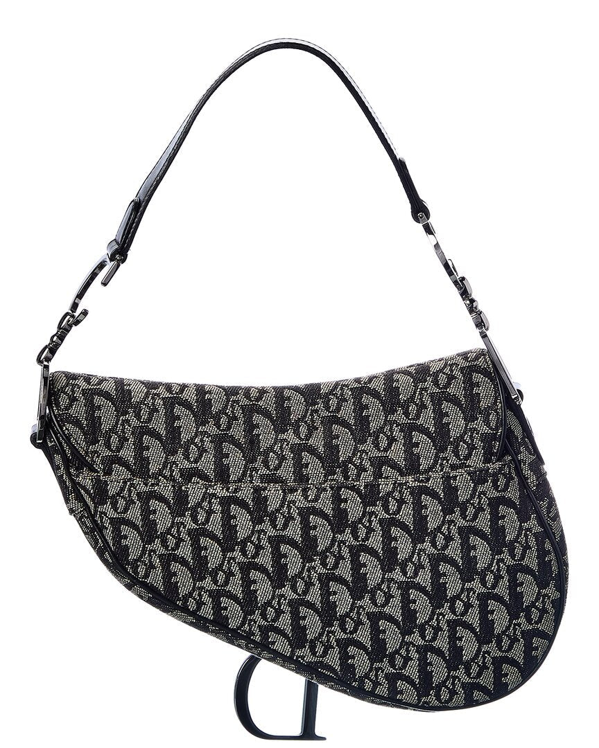 Dior Black Trotter Canvas Saddle Bag ( 1"1 Rep)