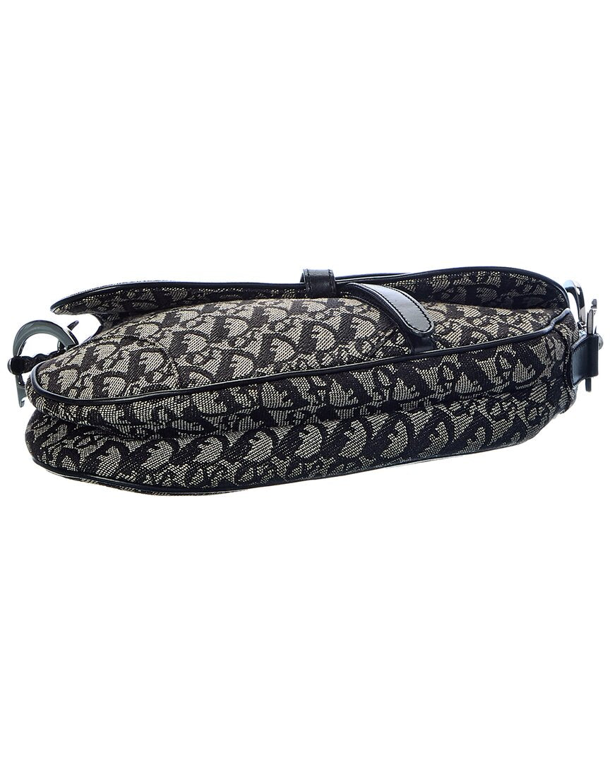 Dior Black Trotter Canvas Saddle Bag ( 1"1 Rep)