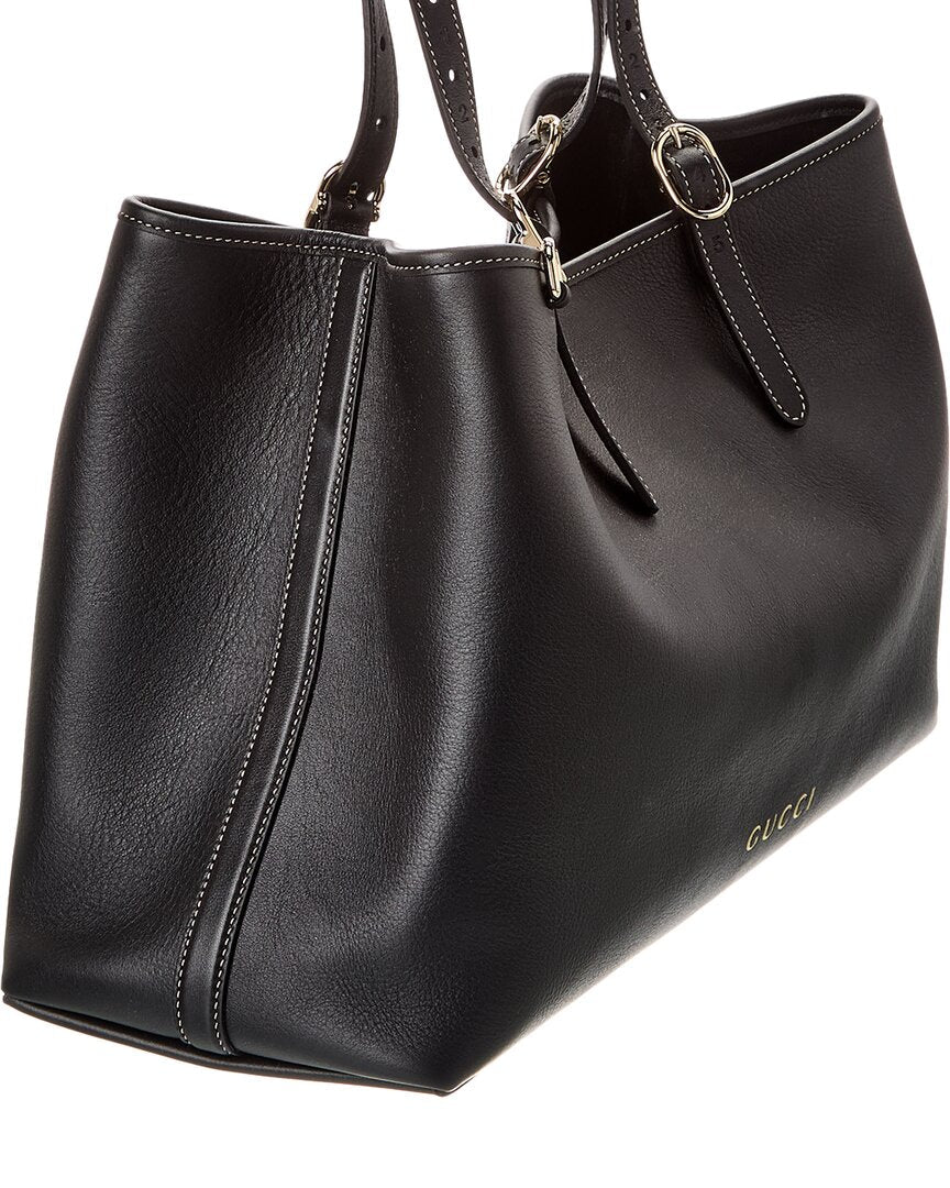 Gucci Gucci Emblem Large Leather Tote