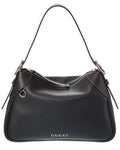 Gucci Gucci Emblem Leather Hobo Bag