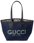 Gucci Totissima Small Reversible Denim & Leather Tote