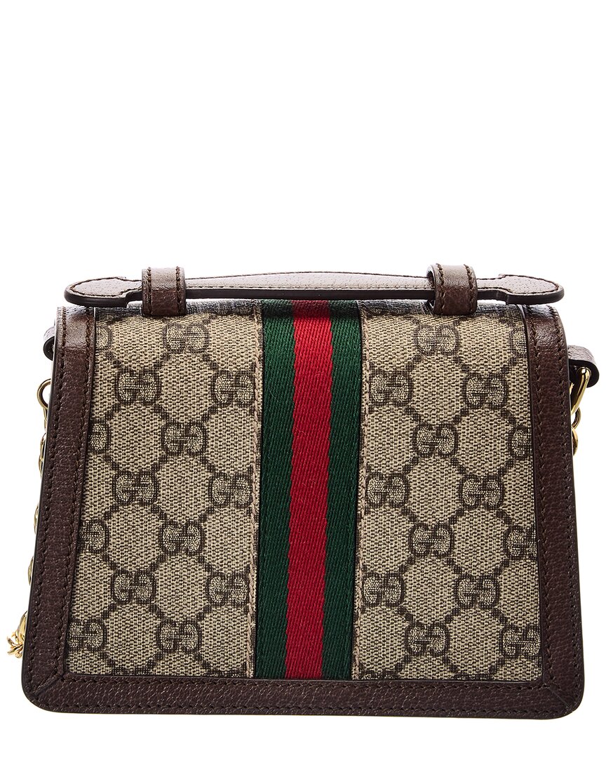 Gucci Ophidia Mini Gucci Supreme Canvas & Leather Shoulder Bag