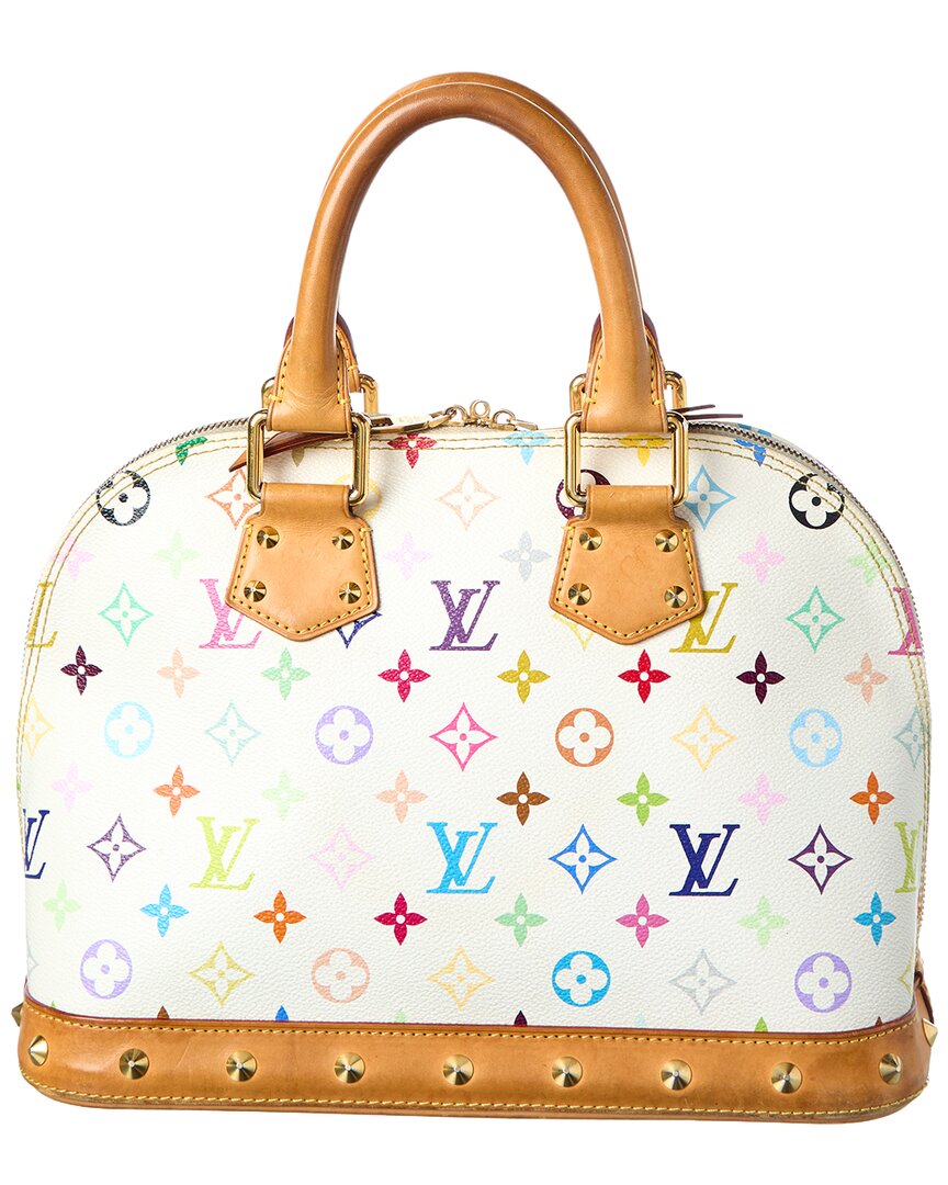 Louis Vuitton White Monogram Multicolor Coated Canvas Alma Pm ( Pre-