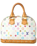 Louis Vuitton White Monogram Multicolor Coated Canvas Alma Pm ( Pre-
