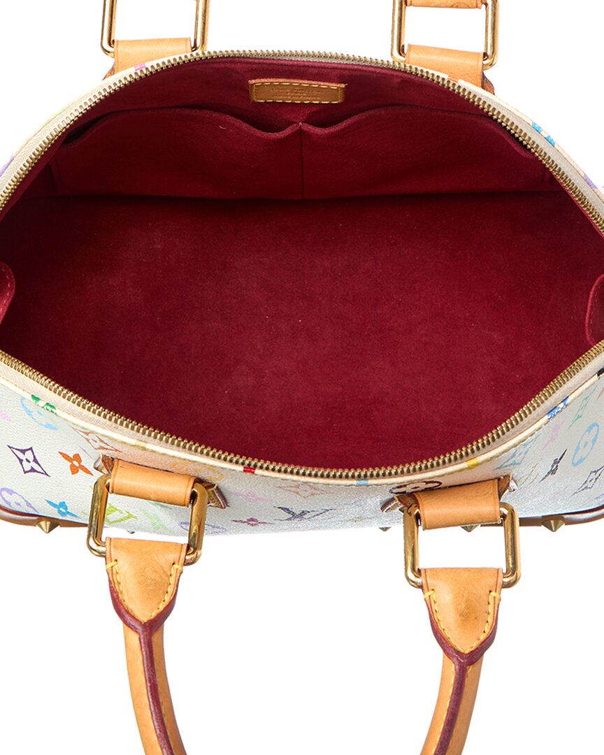 Louis Vuitton White Monogram Multicolor Coated Canvas Alma Pm ( Pre-