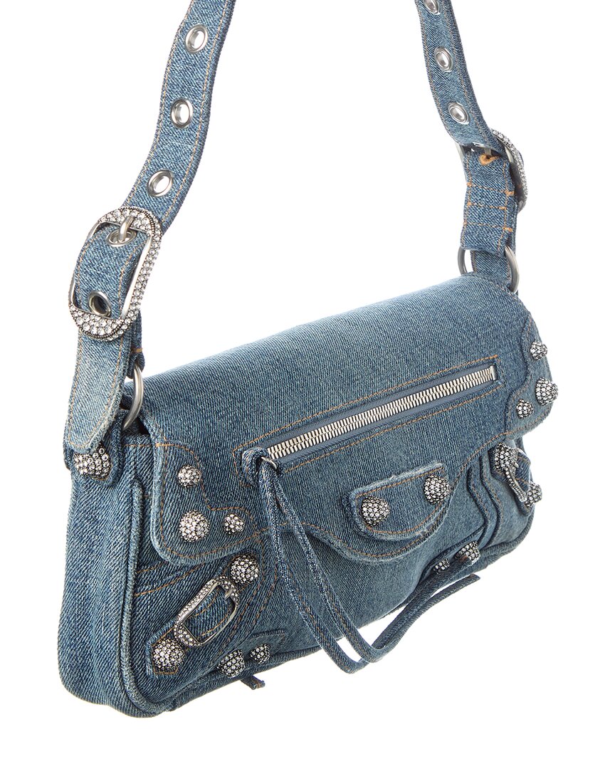 Balenciaga Le Cago Small Denim Sling Bag