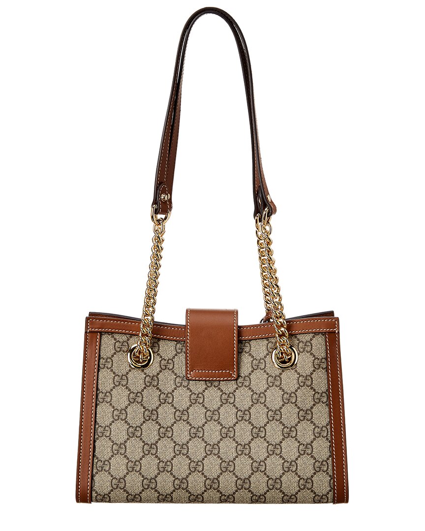 Gucci Padlock Small Gucci Supreme Canvas & Leather Shoulder Bag