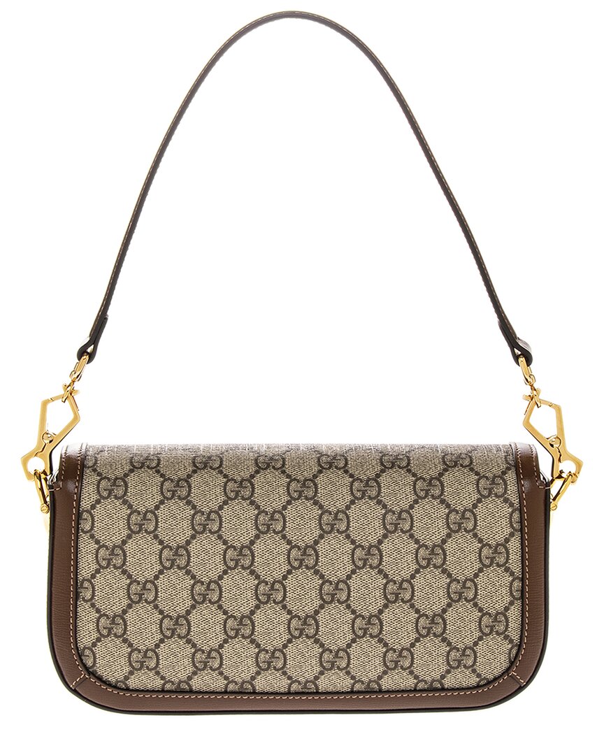 Gucci Horsebit 1955 Gucci Supreme Canvas & Leather Shoulder Bag