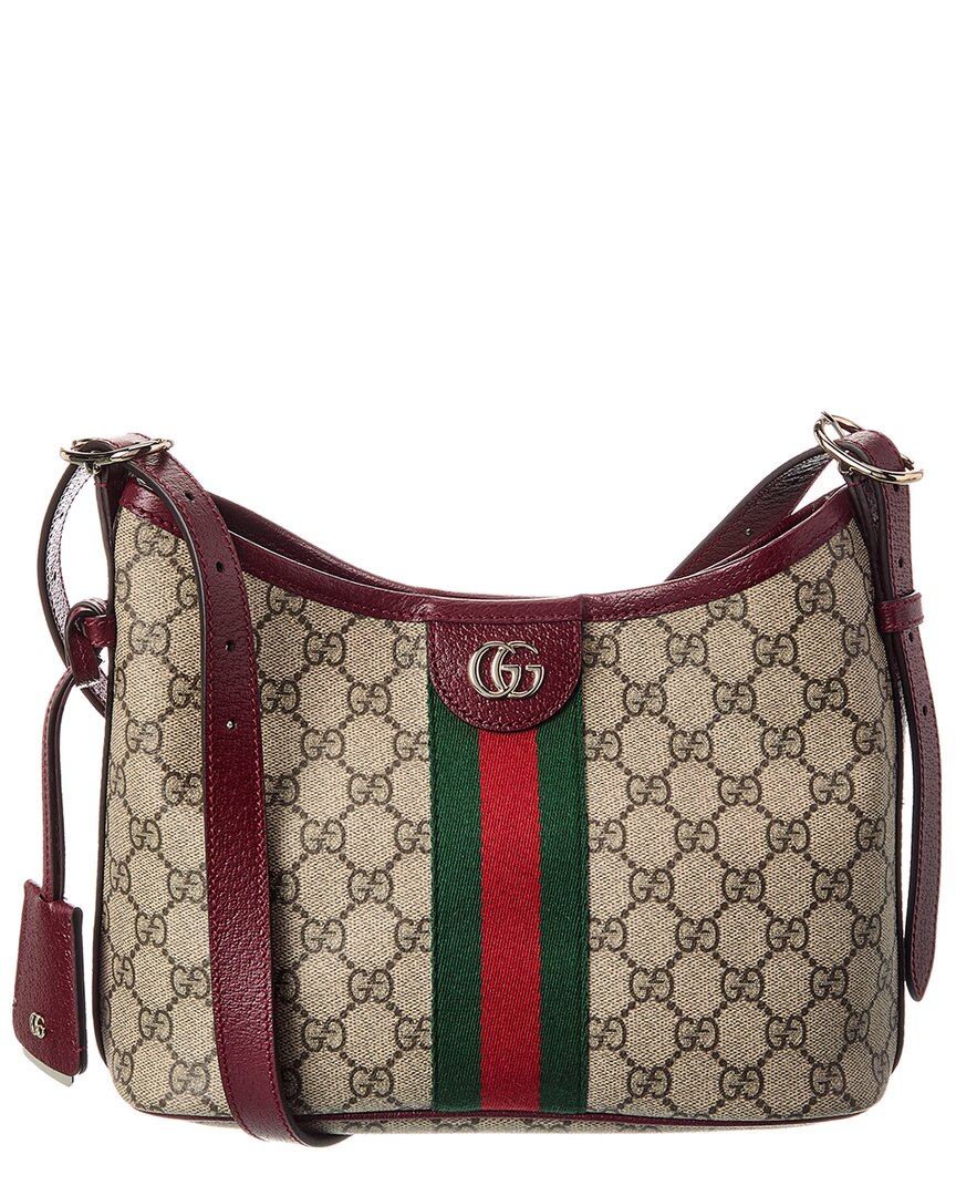 Gucci Ophidia Small Gucci Supreme Canvas & Leather Shoulder Bag