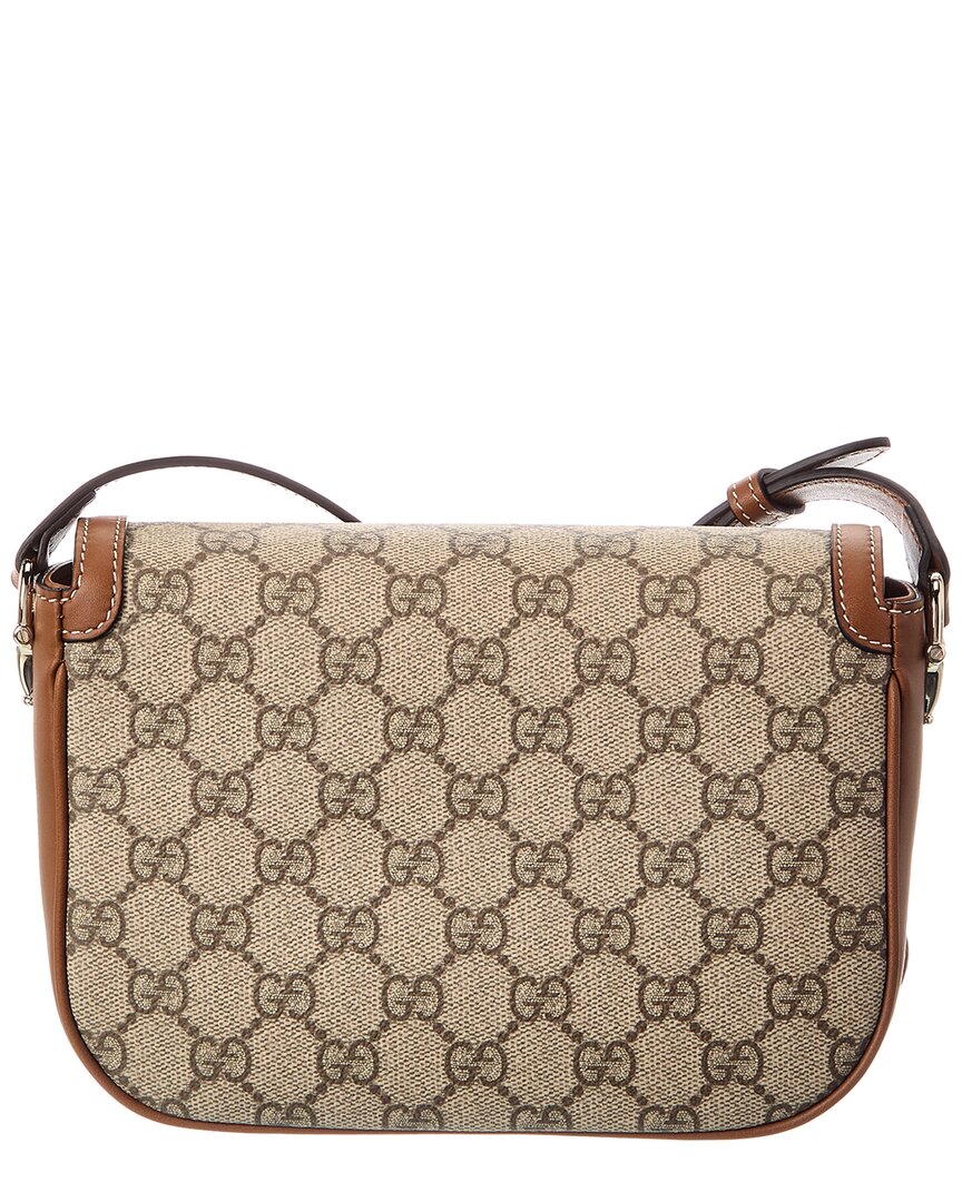 Gucci Horsebit 1955 Small Gucci Supreme Canvas & Leather Shoulder Bag