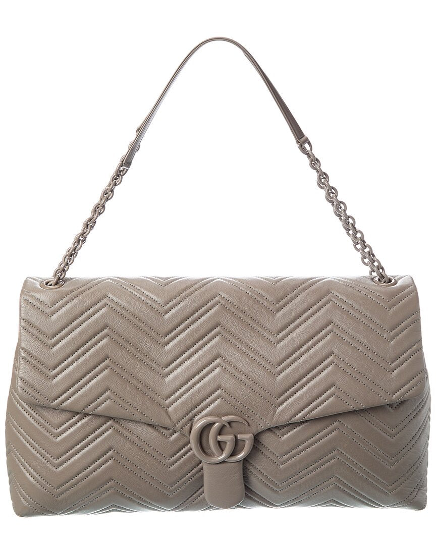 Gucci Gucci Marmont Large Leather Shoulder Bag
