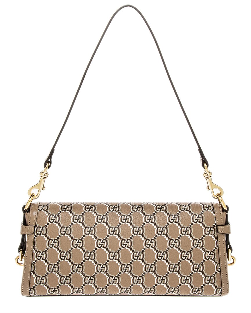 Gucci Gucci Luce Canvas & Leather Shoulder Bag