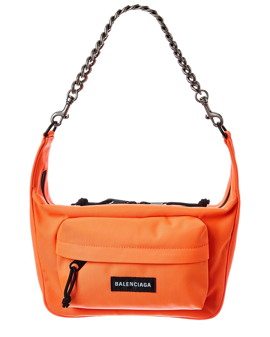 Balenciaga Raver Medium Canvas Shoulder Bag