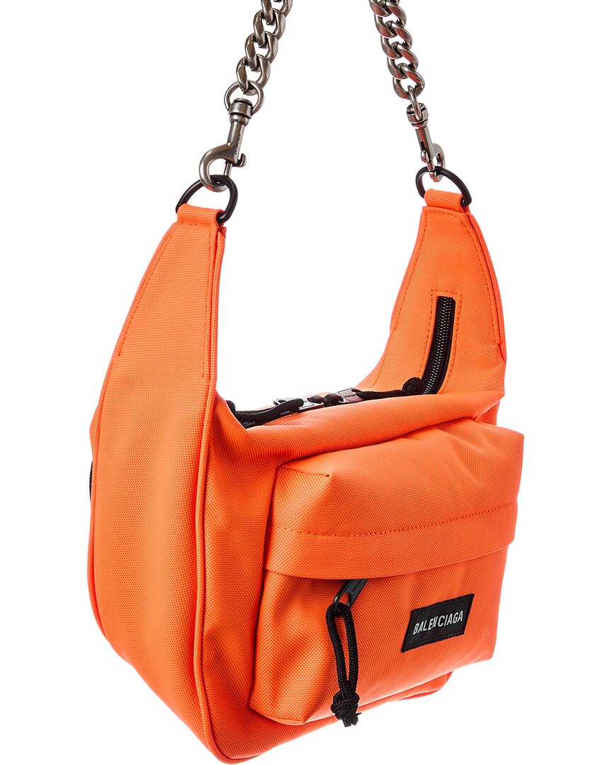 Balenciaga Raver Medium Canvas Shoulder Bag