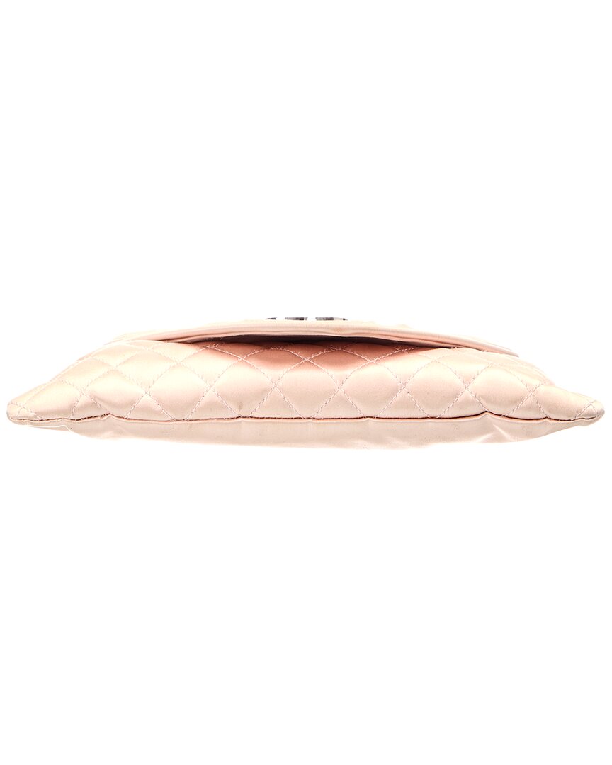 Chanel Pink Quilted Satin Flap Clutch ( 1"1 Rep)